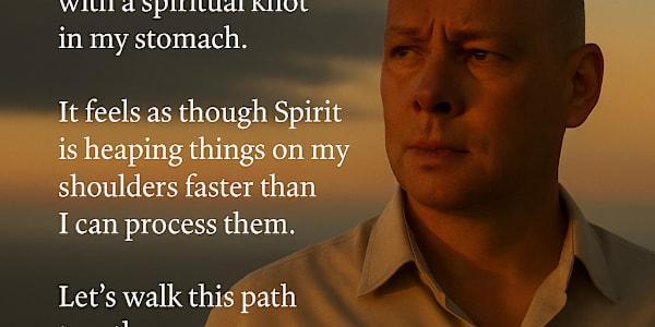 Spirit Nudges & the Weight of Purpose I woke this morning with a spiritual