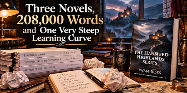 Three Novels, 208,000 Words and One Very Steep Learning Curve The story