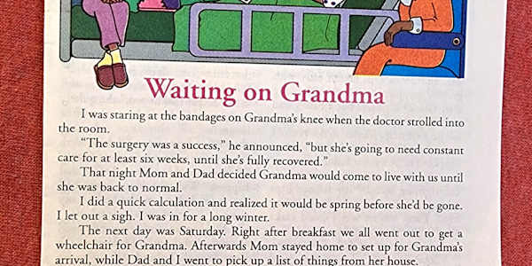 Waiting on Grandma Here's a short story written for a Sunday school