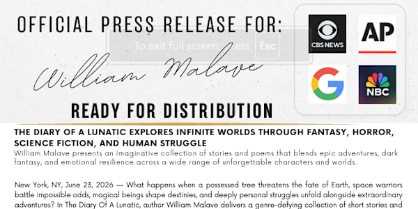 New Press Release from Brightkey PR! Press release that I purchased through
