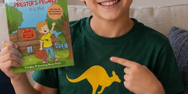 Join the Global Book Launch Adventure: Chris Discovers Priester's Pecans!