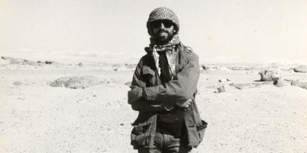 Author in Algeria, January 1976 It’s freezing cold in the desert in winter,