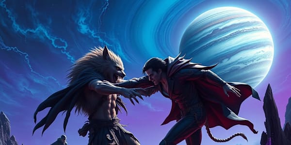 In space, everyone can see you bleed.  The war between moon wolves and