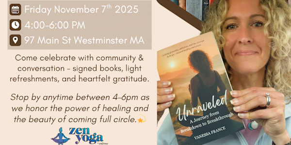 Book Launch & 5 Year Sobriety Celebration - Join Us! Held Friday 11/7 from