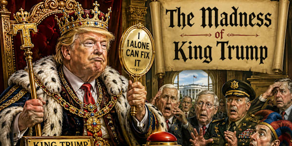 The Madness of King Trump History has a considerable advantage over the
