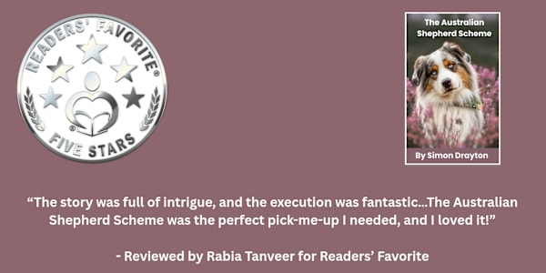 Read Reader's Favorite Review for The Australian Shepherds Scheme Reviewed