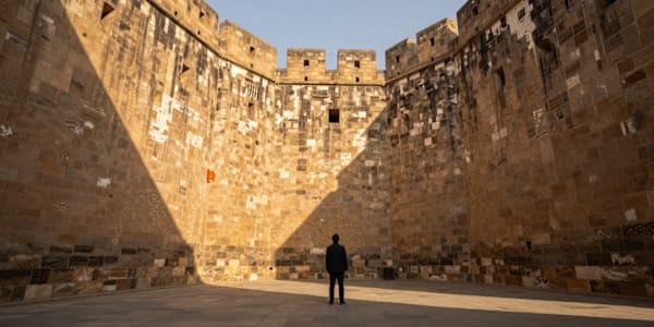 The Fortress Is Already Visible Nobody sits you down and says, “I have