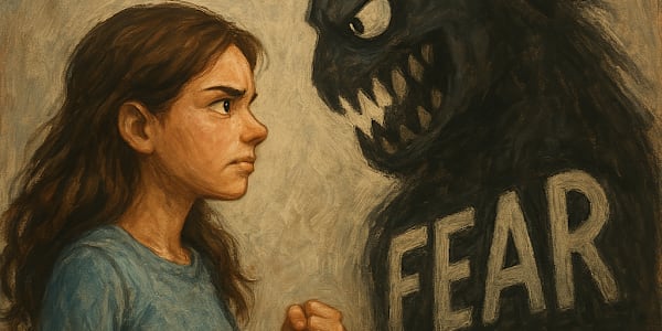 "When Fear bares its ugly teeth." Hey Friends,I want to share something