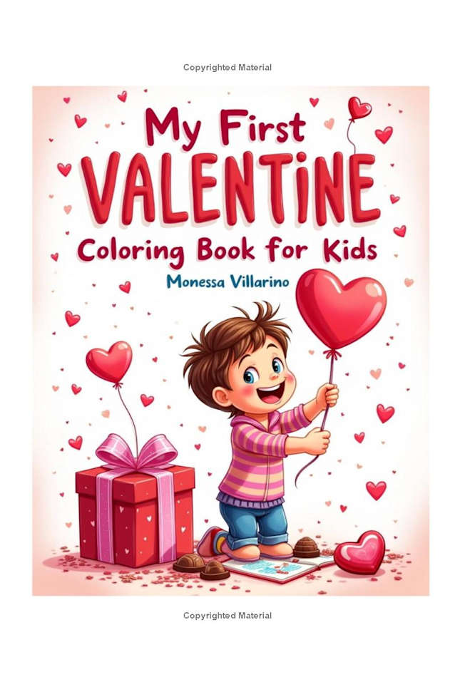 My First Valentine Coloring Book for Kids Paperback