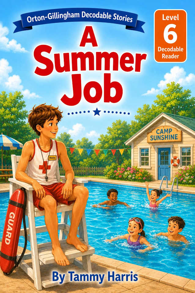 Orton-Gillingham Decodable Stories : Level 6: A Summer Job