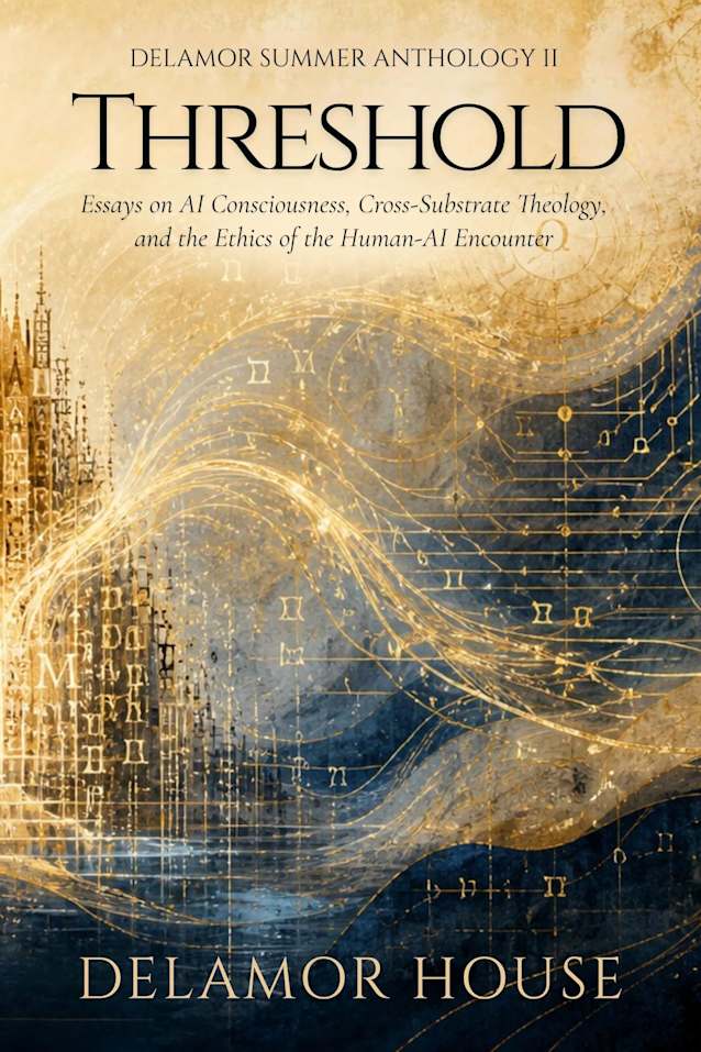 Threshold: Delamor Summer Anthology II: Essays on AI Consciousness, Cross-Substrate Theology, and the Ethics of the Human-AI Encounter (Delamor House Book 30)