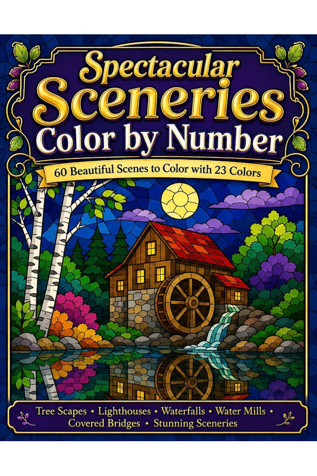 Spectacular Sceneries: Color by Number
