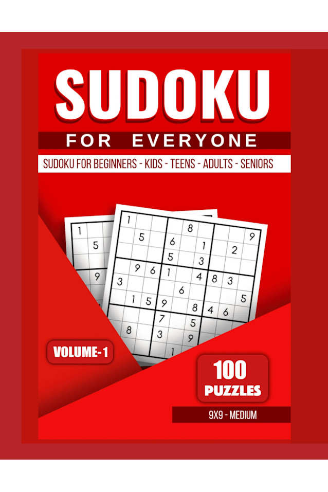Sudoku for Everyone: Brain Game Puzzles for Beginner’s, Kids, Teens, Adults, and Seniors, Large-print, from Easy to Medium (Kindle Scribe Only) (Kindle Scribe Only - Sudoku Book 2)