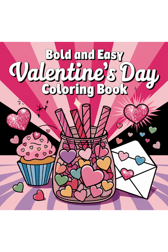 Bold & Easy Valentine's Day Coloring Book