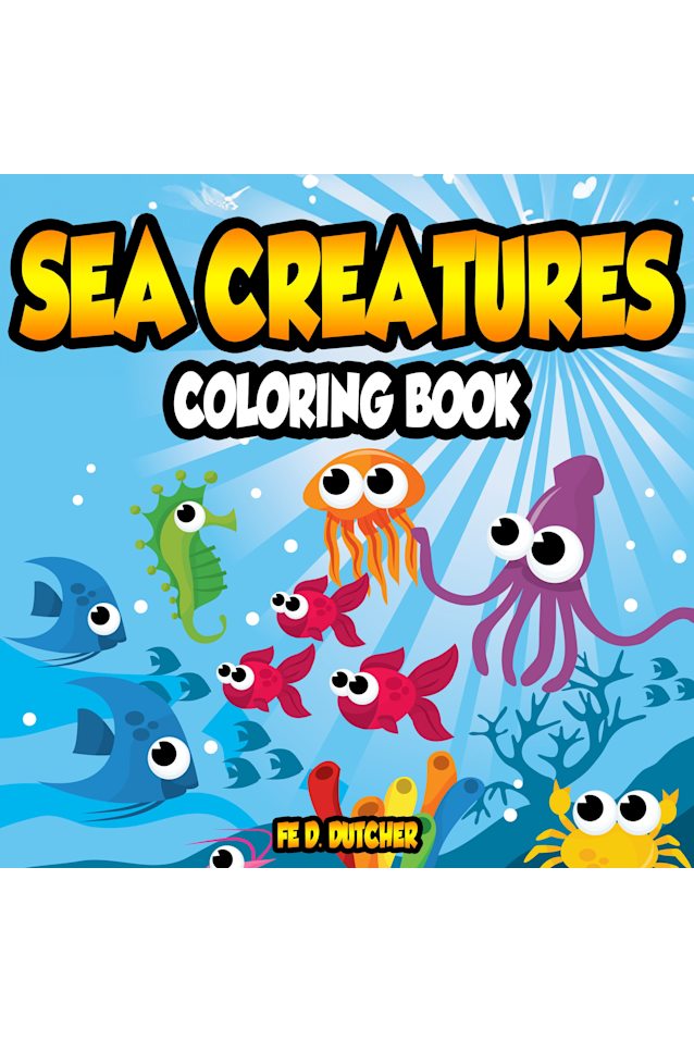 Sea Creatures Coloring Book