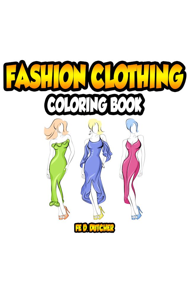 Fashion Clothing Coloring Book