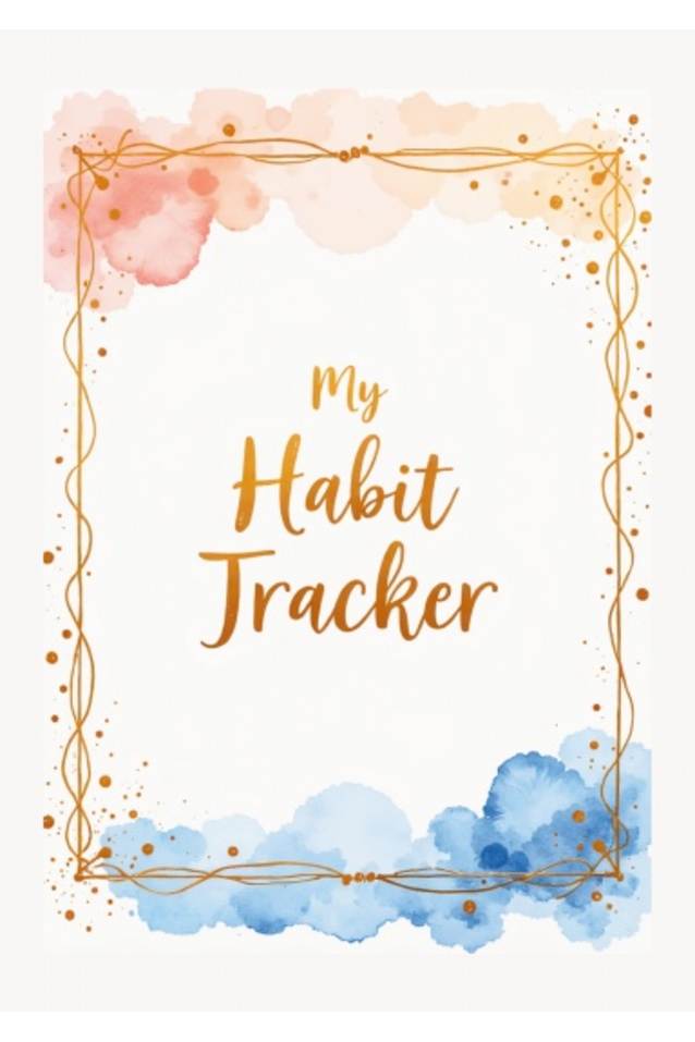 My Habit Tracker | A4 Size Printed Book | Digital Download 