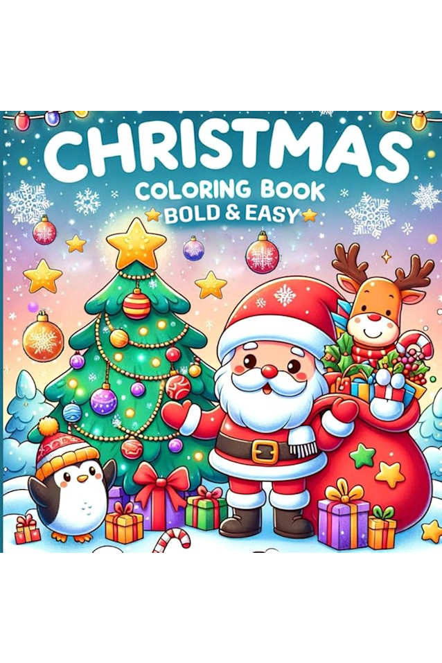 Christmas Coloring Book Bold & Easy