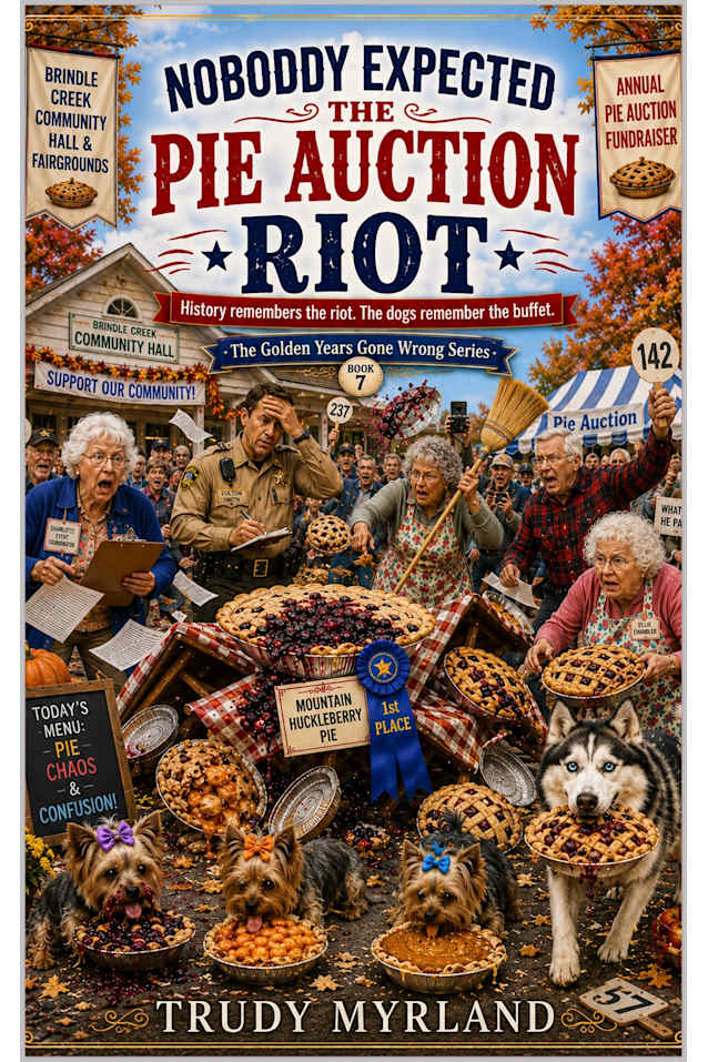 Nobody Expected The Pie Auction Riot: BOOK SEVEN (The Golden Years Gone Wrong 7)