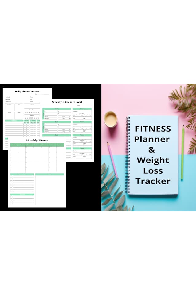 Fitness Planner-Weight Loss Tracker: Track Progress, Achieve Goals, Transform Your Life