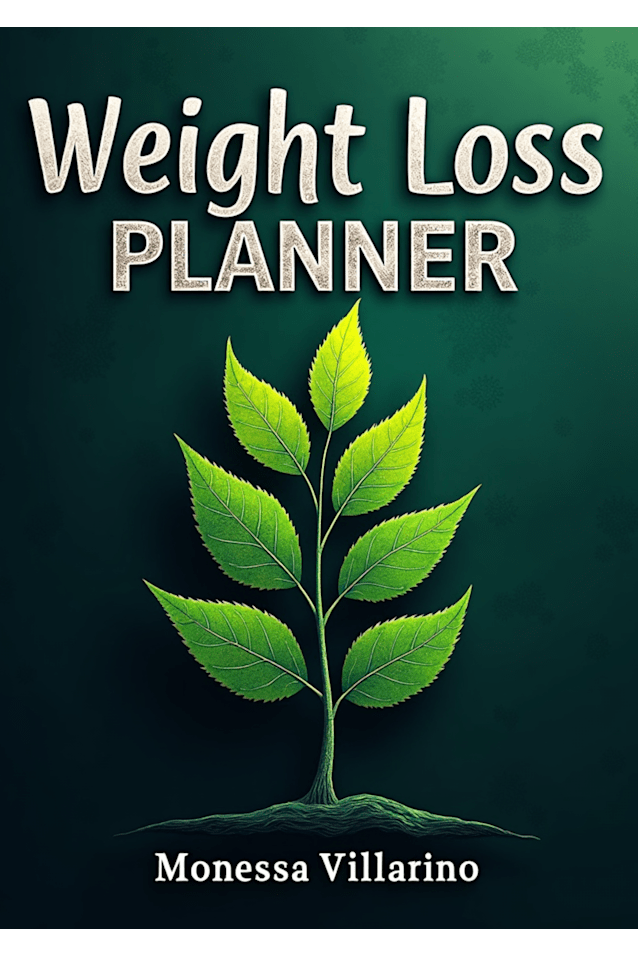 Weight Loss Planner | Printed Book & Digital Download | 8.5 x 11 | 35 Pages 