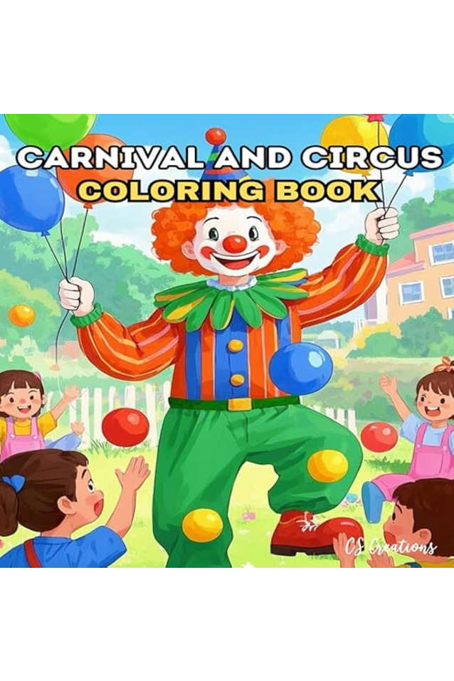 Carnival and Circus Coloring Book for Kids
