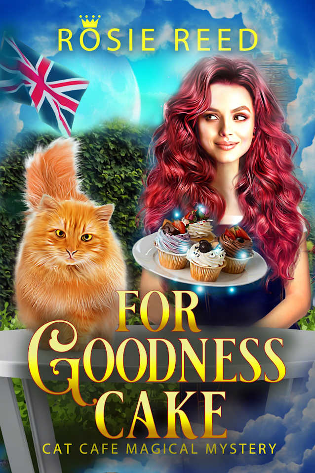 For Goodness Cake: A Paranormal Cozy Mystery (Cat Cafe Magical Mystery Book 4)