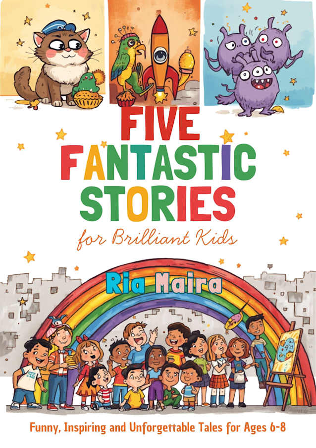 FIVE FANTASTIC STORIES for Brilliant Kids: Funny, Inspiring & Unforgettable Tales for Children Ages 6 – 8.Five adventures full of laughter, courage, friendship, and a little bit of magic.
