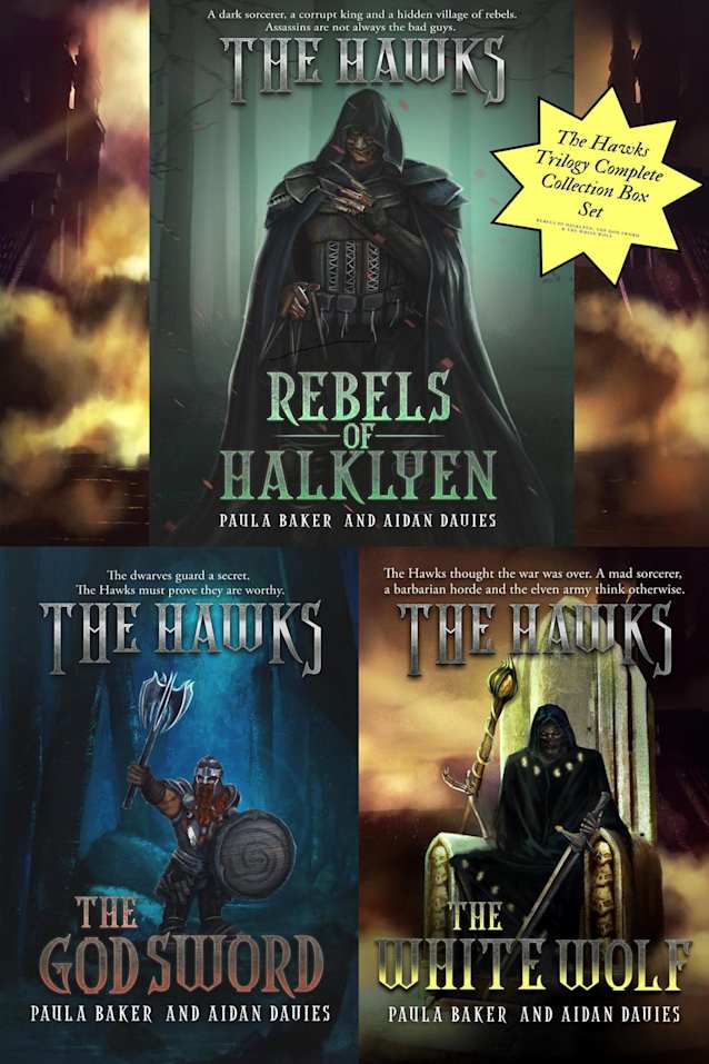 The Hawks Trilogy Complete Collection Box Set (Rebels of Halklyen, The God Sword & The White Wolf)