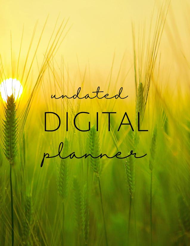 Harvest Digital Planner – 35-Page 8.5x11 Undated PDF Planner | GoodNotes, Notability & iPad