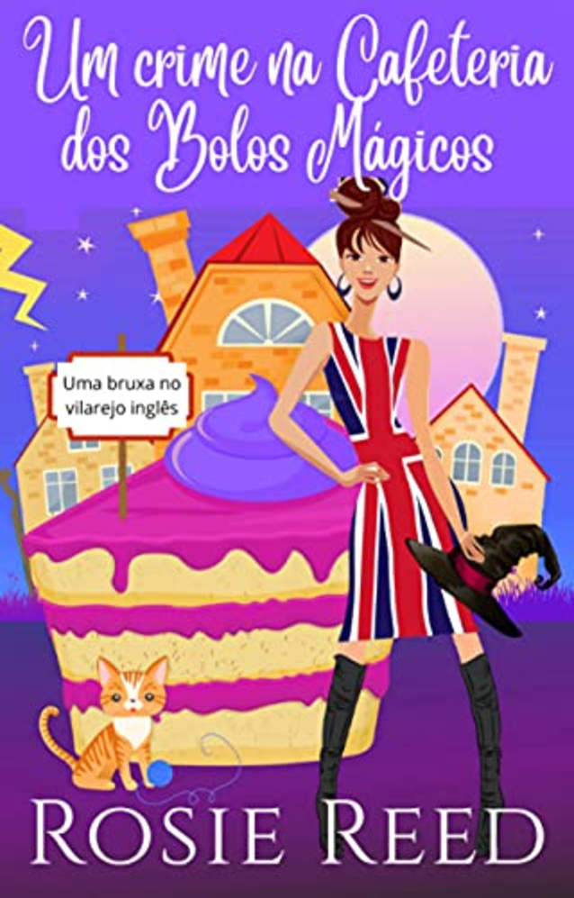 Um crime na cafeteria dos Bolos Mágicos: Um divertido e aconchegante mistério paranormal com uma pitada de romance! (Portuguese Edition)