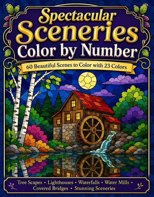 Spectacular Sceneries: Color by Number