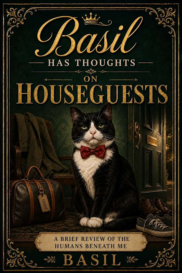 Basil Has Thoughts: On Houseguests: A Funny Cat Book Reviewing the Humans Beneath Me