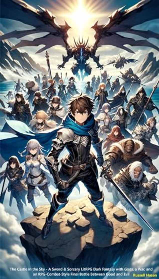 The Castle in the Sky - A Sword & Sorcery LitRPG Dark Fantasy with Gods, a War, and an RPG-Combat-Style Final Battle Between Good and Evil (The Golden Wand Trilogy Book 3)