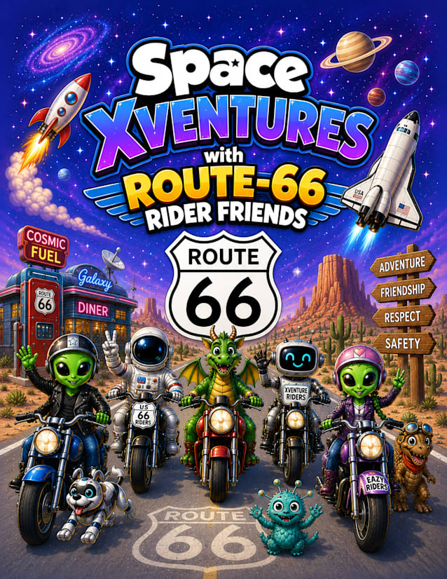 Space Xventures with Route 66 Rider Friends