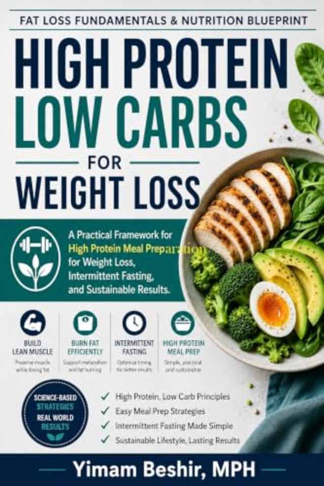 High Protein Low Carbs for Weight Loss: A Practical Fat Loss, and Seniors Diet Framework for High Protein Meal Preparation for Sustainable Weight Loss, ... Health for Longevity Series Book 3)