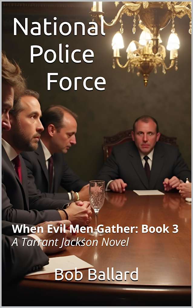 National Police Force: When Evil Men Gather, Book 3: Our hero fights corrupt politicians and angry mobsters that seek to seize complete control of the judicial system in the United States.