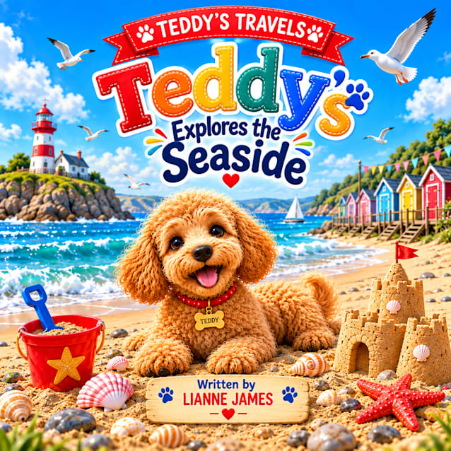 Teddy Explores the Seaside