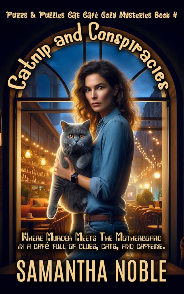 Catnip And Conspiracies: Where murder meets the motherboard in a café full of clues, cats, and caffeine (Purrs and Puzzles Cat Café Cozy Mysteries)