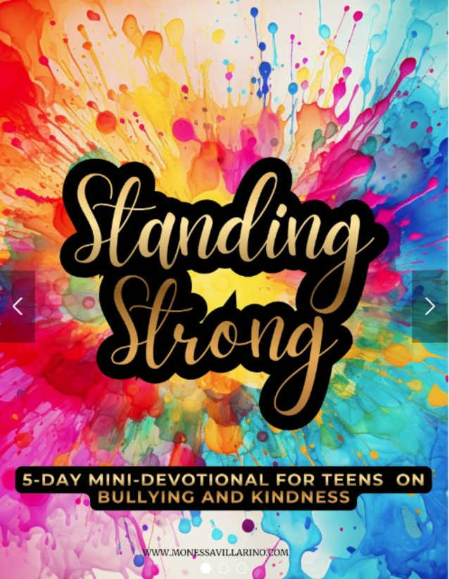 Standing Strong 5-day mini-devotional for teens on Bullying and Kindness | 8.5 x 11 Instant Download