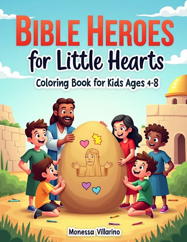 Bible Heroes for Little Hearts Coloring Book