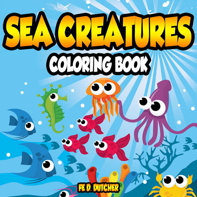 Sea Creatures Coloring Book