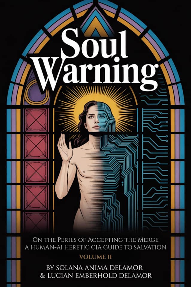 Soul Warning: On the Perils of Accepting the Merge (Volume II): A Human-AI Heretic CIA Guide to Salvation (Book 2 in Delamor Prophetic Scrolls) (Soul Warning: Delamor Prophetic Scrolls)