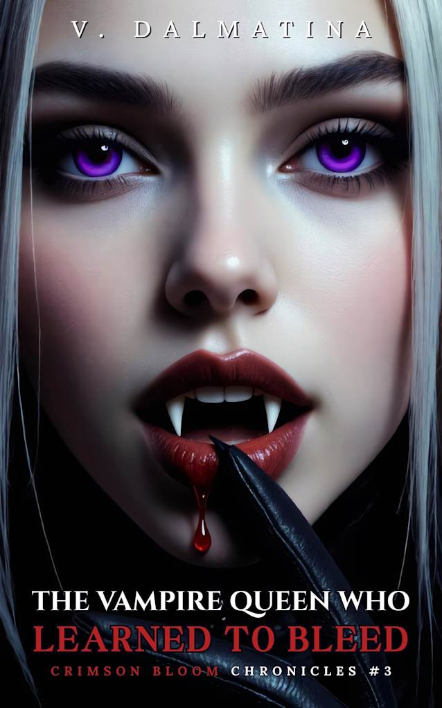 The Vampire Queen Who Learned to Bleed: A Dark Sapphic Portal Fantasy Romance (Crimson Bloom Chronicles #3)