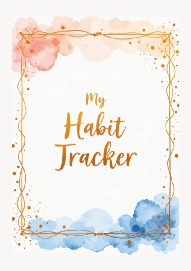My Habit Tracker | A4 Size Printed Book | Digital Download 