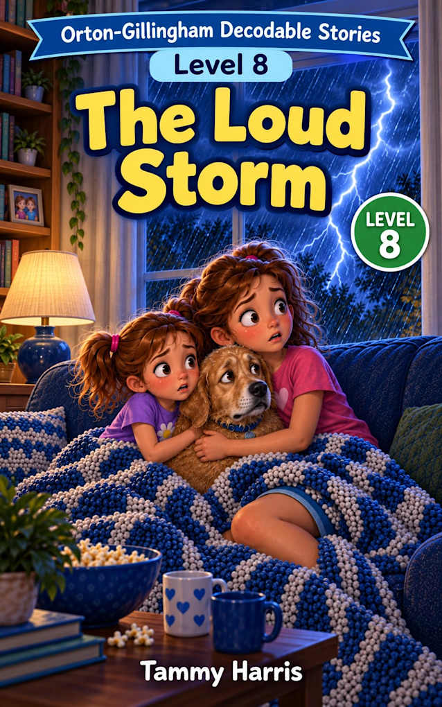 Orton-Gillingham Decodable Stories: Level 8 : The Loud Storm