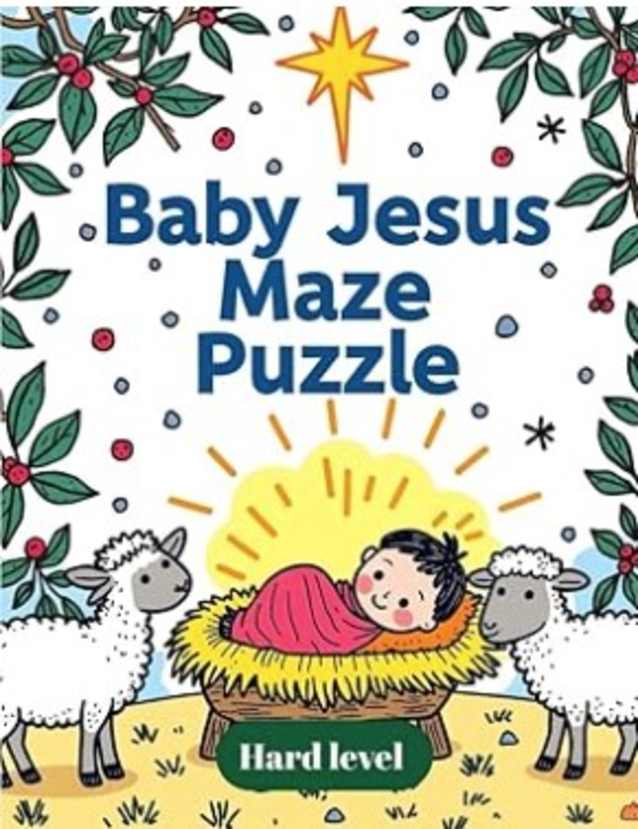 Baby Jesus Manger Maze Puzzle for Kids - Extra Hard Level Paperback