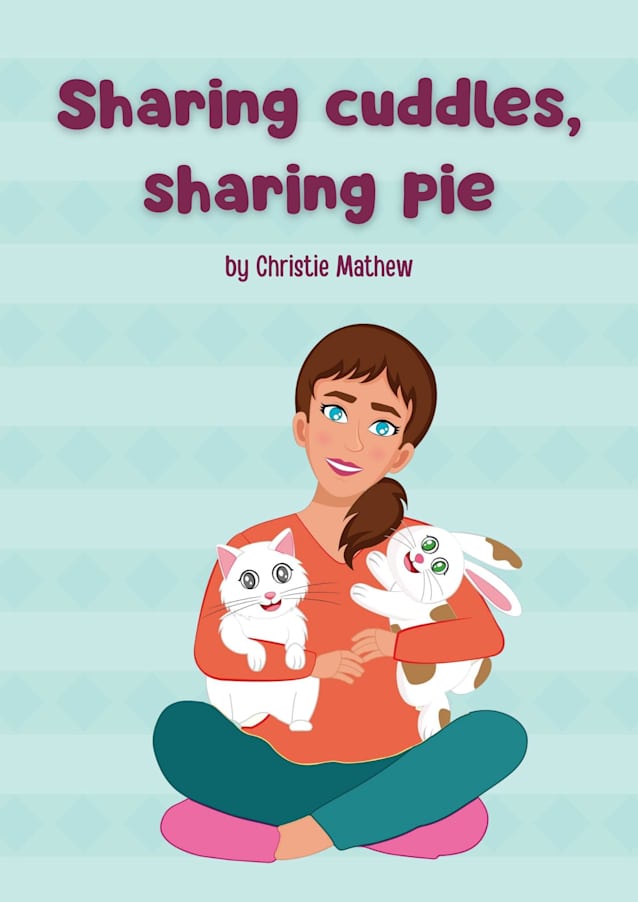 Sharing cuddles, sharing pie