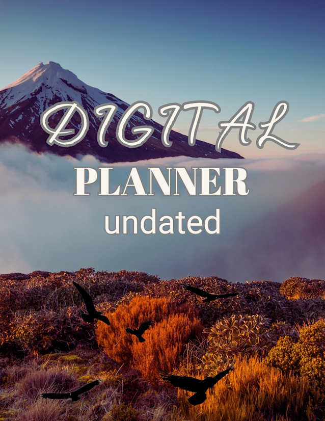 Belvedere Digital Planner – 35-Page 8.5x11 Undated PDF Planner | GoodNotes, Notability & iPad