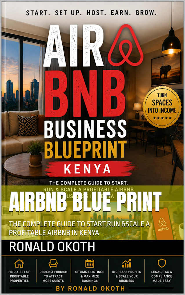 AIRBNB BLUE PRINT : THE COMPLETE GUIDE TO START,RUN &SCALE A PROFITABLE AIRBNB IN KENYA (Modern African Entrepreneur Book 1)